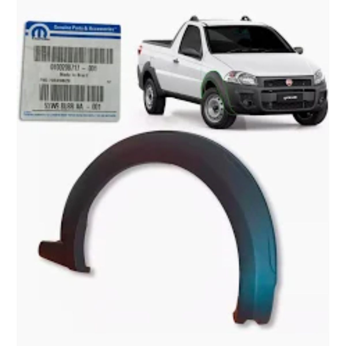 Moldura Paralama Dianteiro Direito Fiat Strada