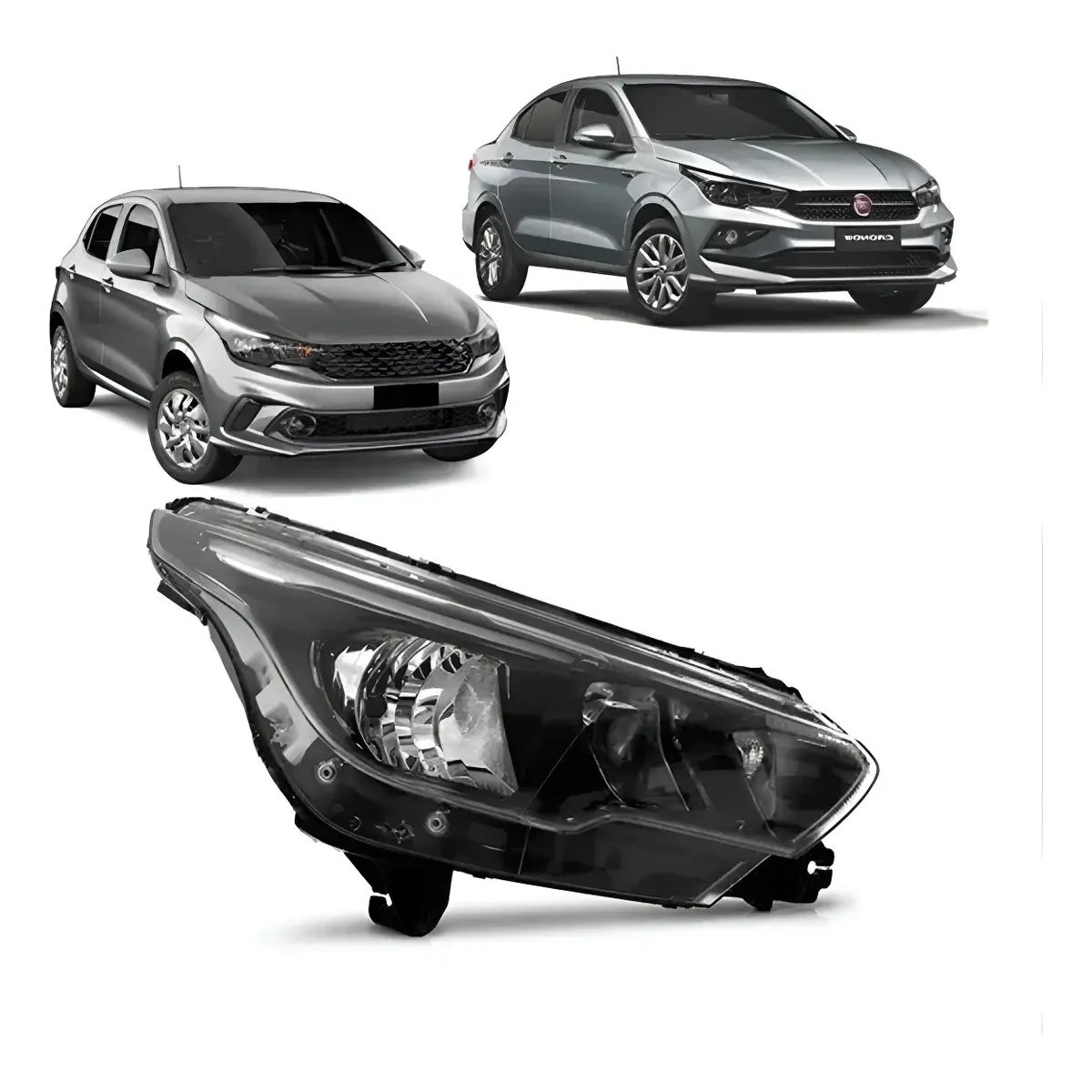 Farol Dianteiro Esquerdo Fiat Argo Sem Led
