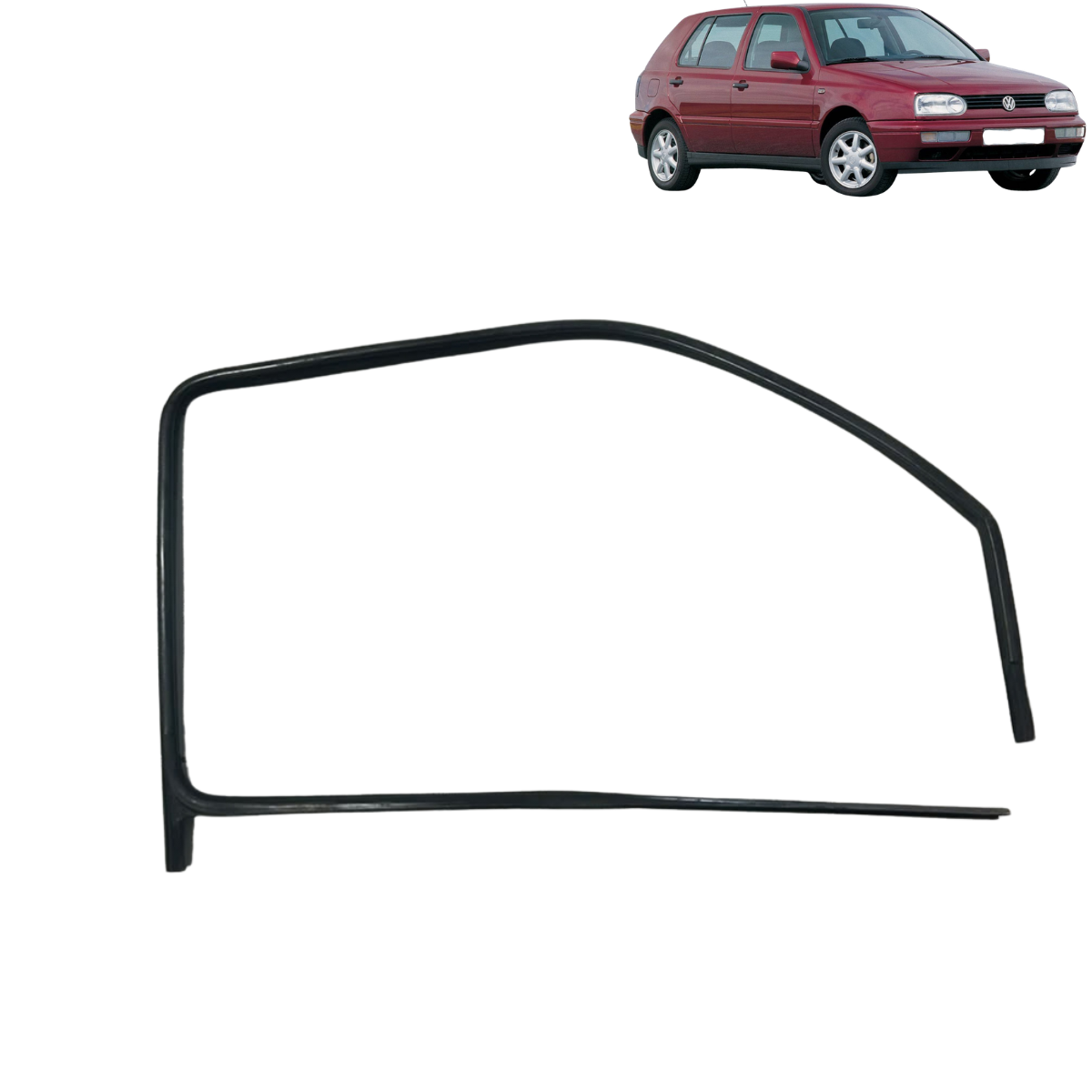 Borracha Vidro Dianteira Direita Volkswagen Golf Glx 1995