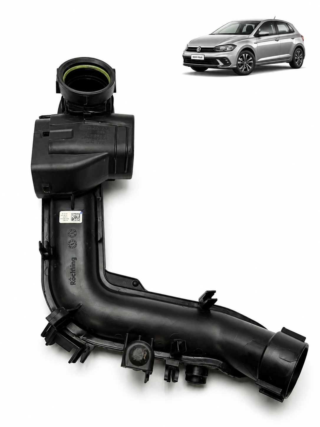 Duto Turbina Filtro De Ar VW Polo Com Detalhe 04C145673J - Imagem 1