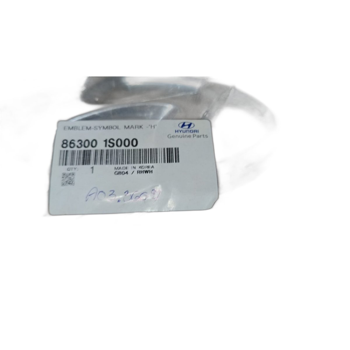 Emblema Grade Hb20 12/15 863001S000 Novo Original - Imagem 3