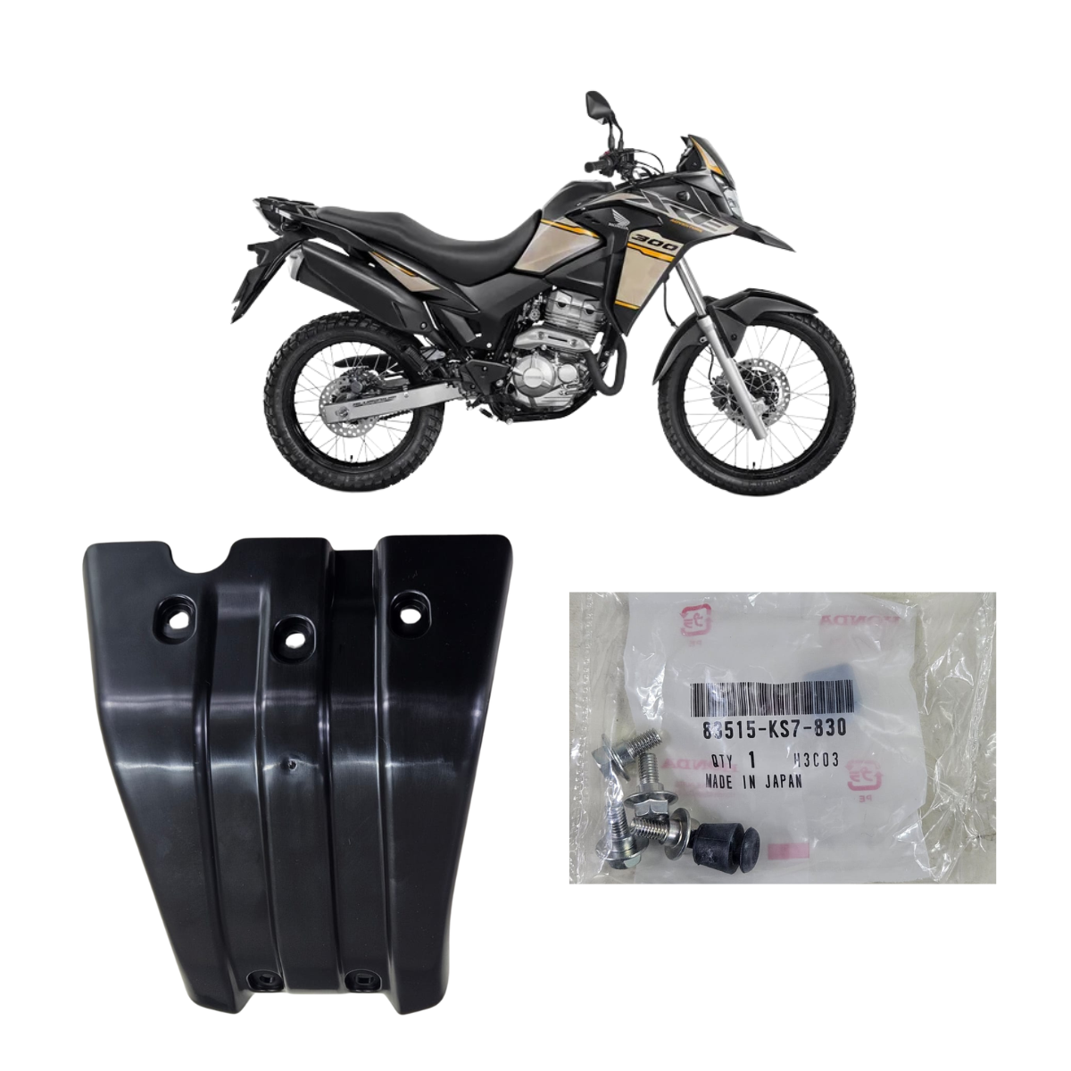 KIT PROTETOR DE MOTOR E CARENAGEM XRE 300 2024/2025 IN.
