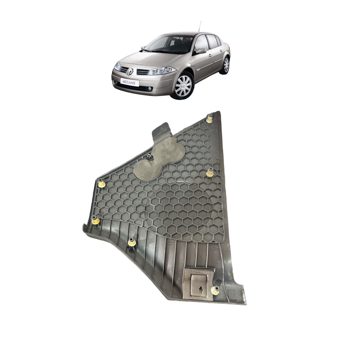 Tela Alto Falante Motorista Renault Megane 2008 2013 Origina Cinza - Imagem 5