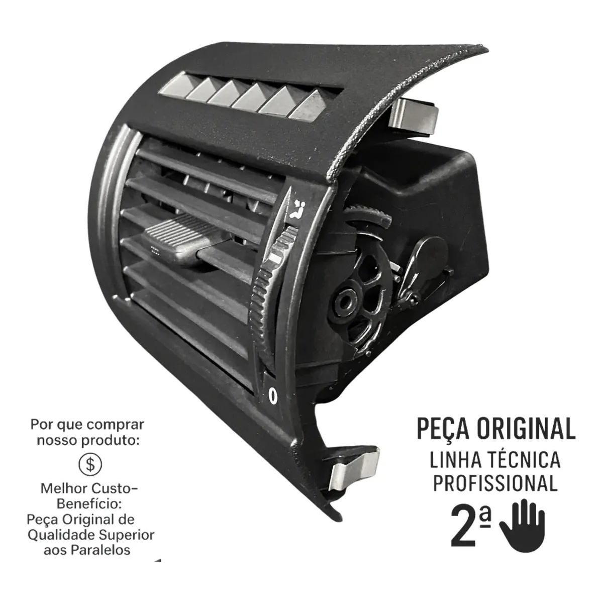 Difusor Ar Lateral Volkswagen Fox Spacefox 2004-2010 - Imagem 2