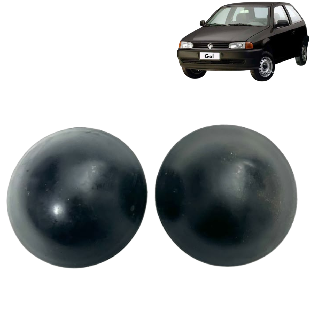 Par Capa do Amortecedor Traseiro Volkswagen Gol 2001 a 2006