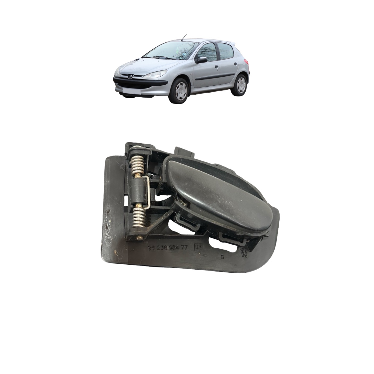 Maçaneta Interna Dianteira Esq Peugeot 206 07/11 9623698477