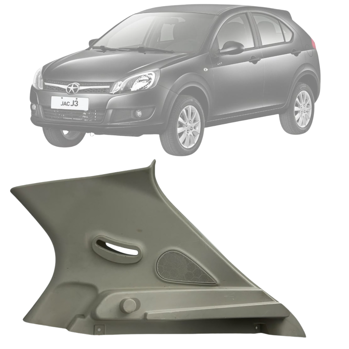 Acabamento Coluna Traseira Direita Jac J3 2010 Á 2014