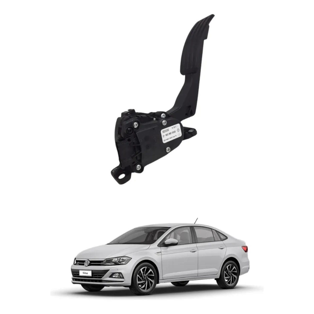Pedal Acelerador Volkswagen Polo Virtus T-Cross Nivus