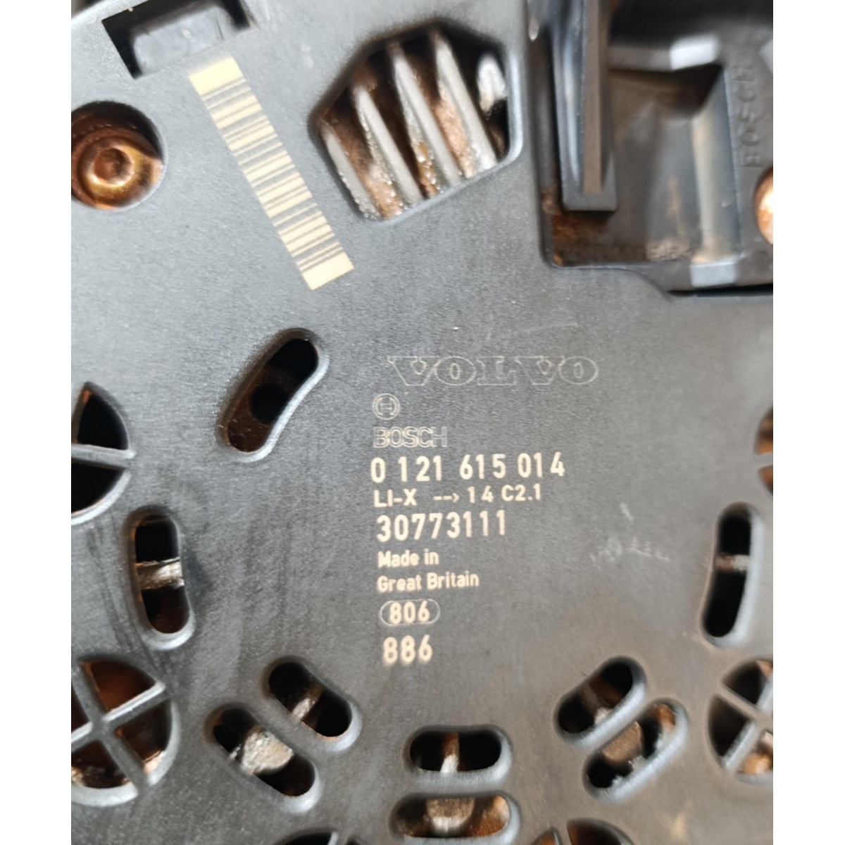 Alternador Volvo S40 2.4 2008 Original 30773111 Original - Imagem 6