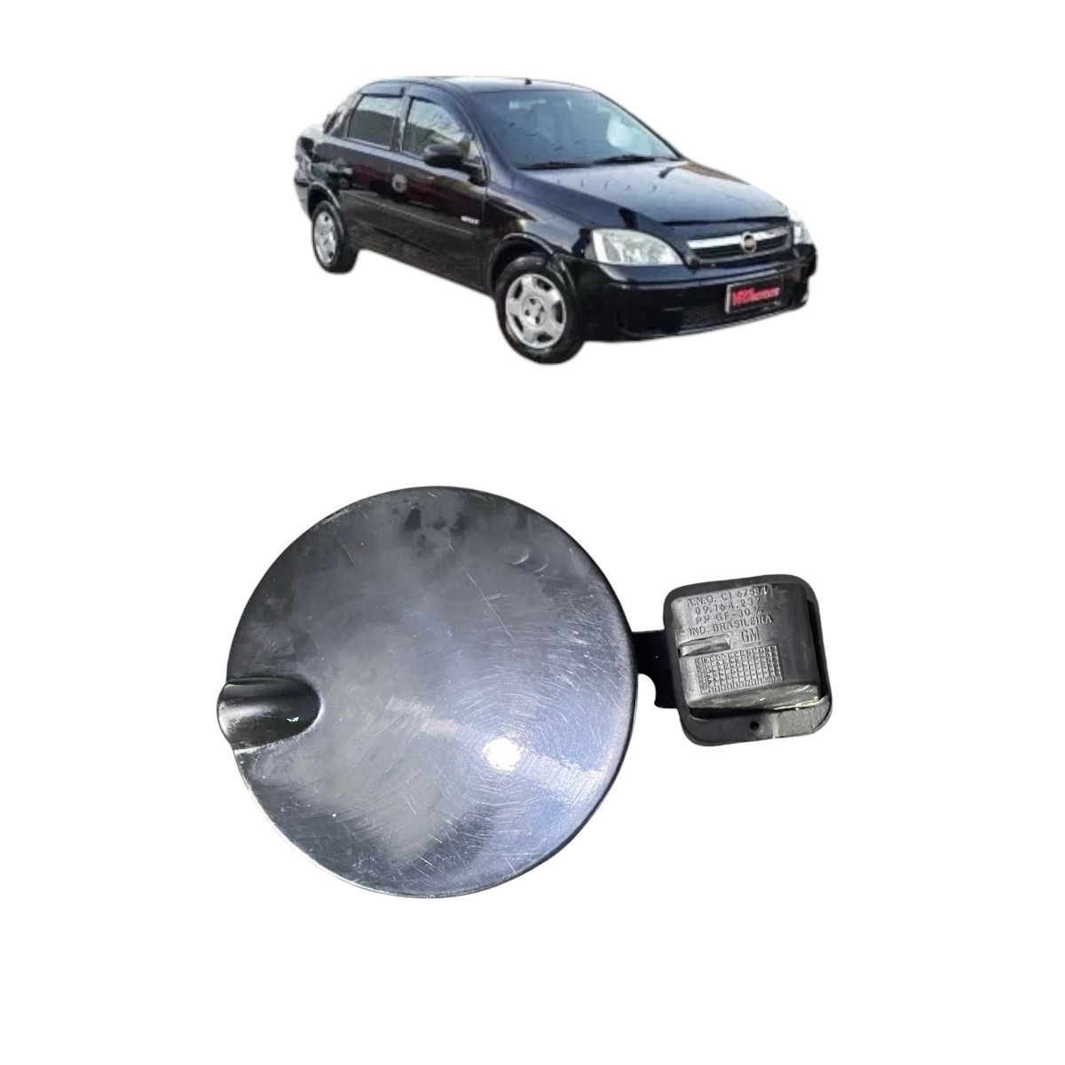 Portinhola Tanque Chevrolet Corsa Montana 2006 Até 2012 - Imagem 2