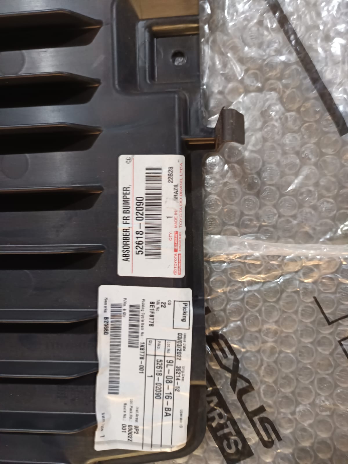 Aplique Inferior Para-Choque Dianteiro Toyota Corolla  Novo - Imagem 4