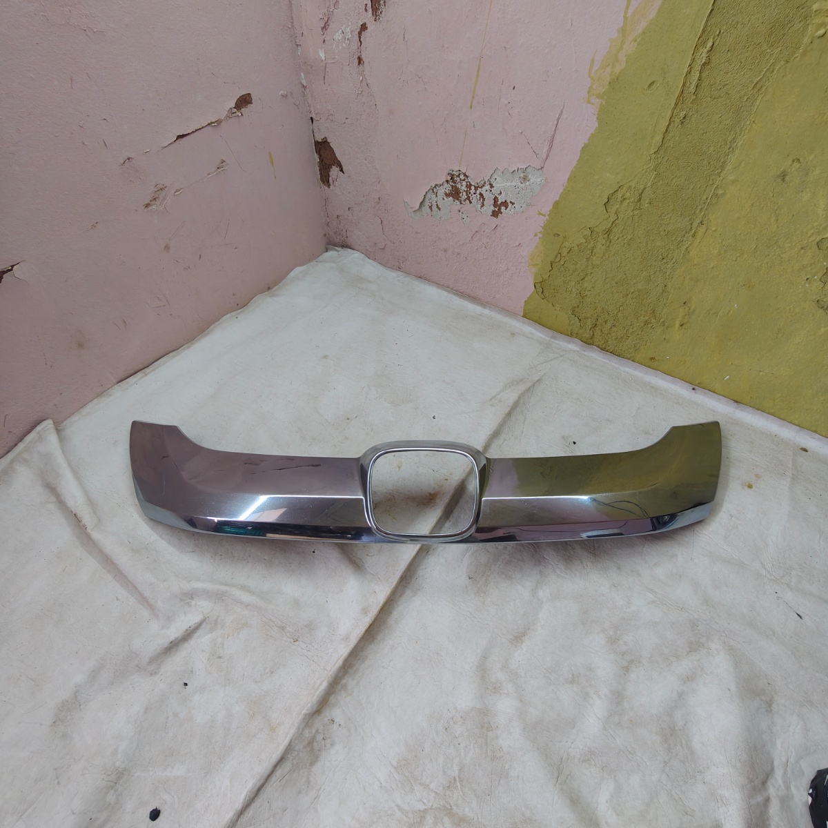 Moldura Cromada Grade Frontal Honda City 2015 A 2017 Prata Cromado