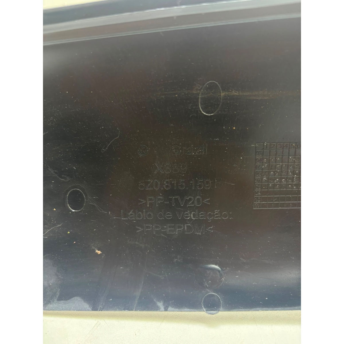 Moldura Vedação A Vw Fox Spacefox 2007/2010 Original - Imagem 3