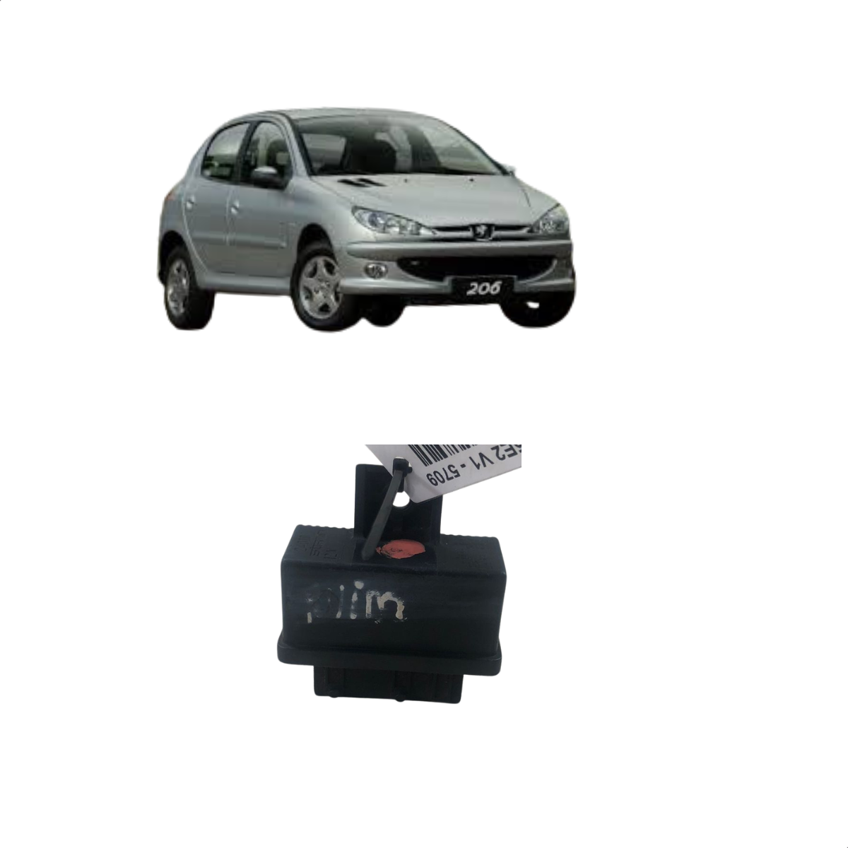 RELÊ DUPLO INJEÇÃO PEUGEOT 206 2007/2010 US.