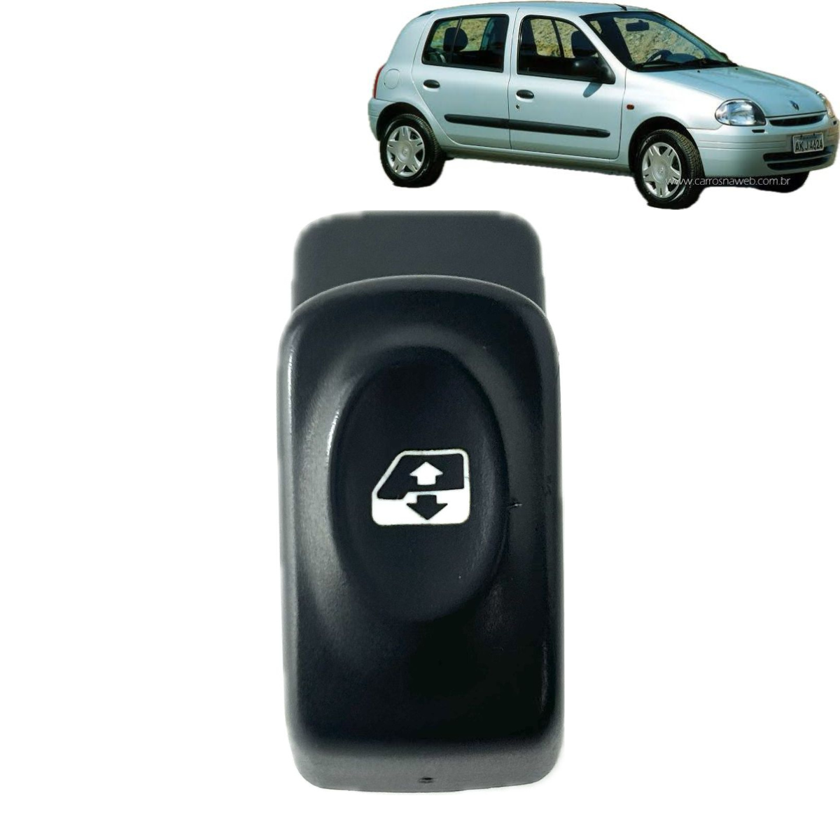 Botão Vidro Elétrico Dianteiro Direito Clio RN 2002 - Imagem 1