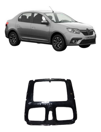 Moldura Painel Central Sandero Logan 2015/2018 Cor:Preto