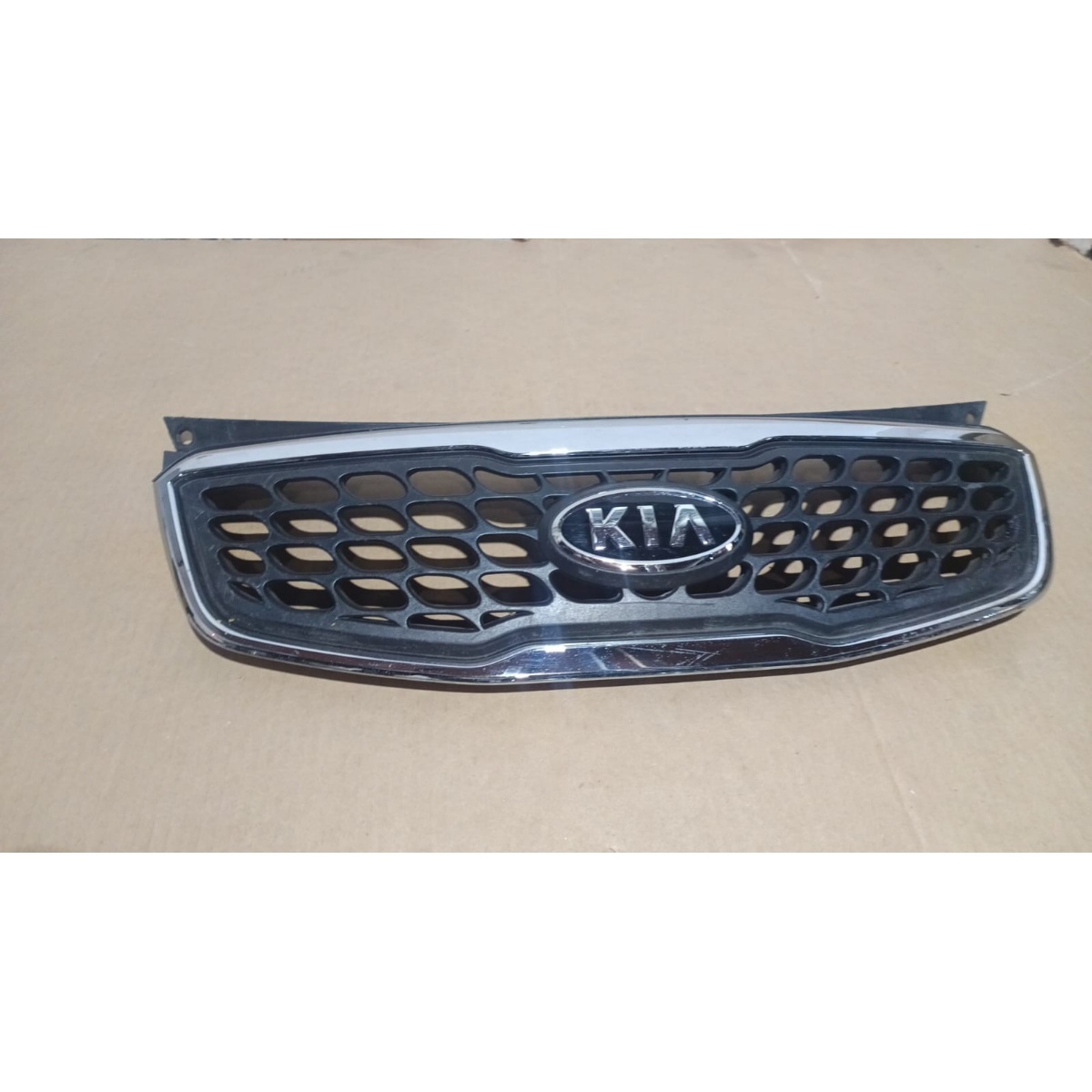 Grade Dianteira Kia Picanto 2009 A 2011 C/ Detalhe Preto Cromado