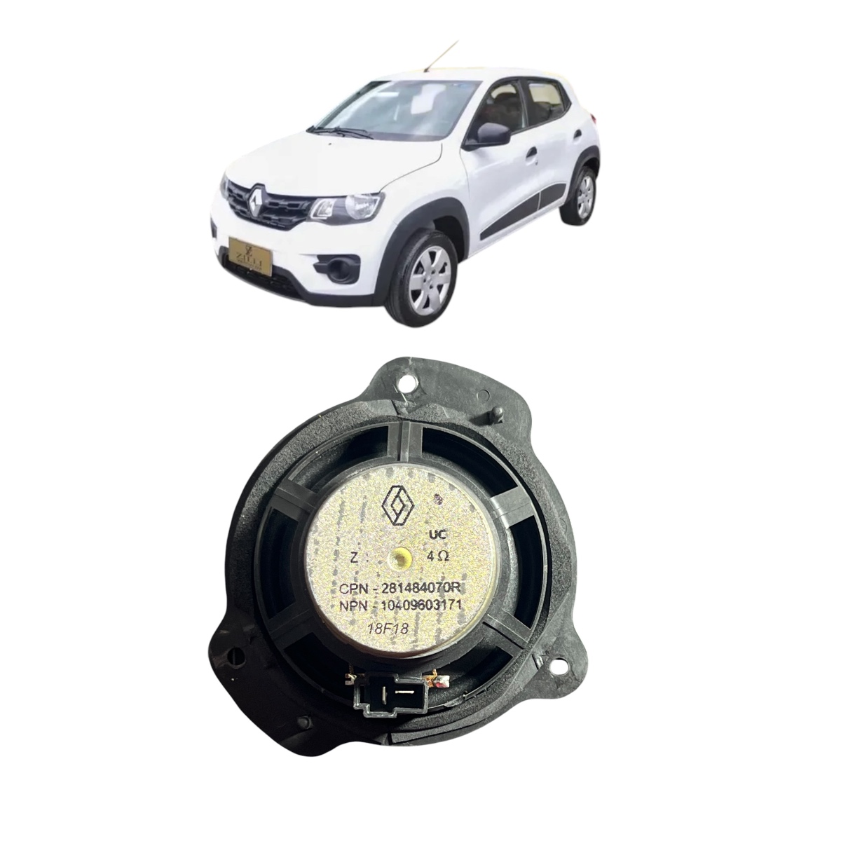 alto-falante original do painel Renault kwid - Imagem 3