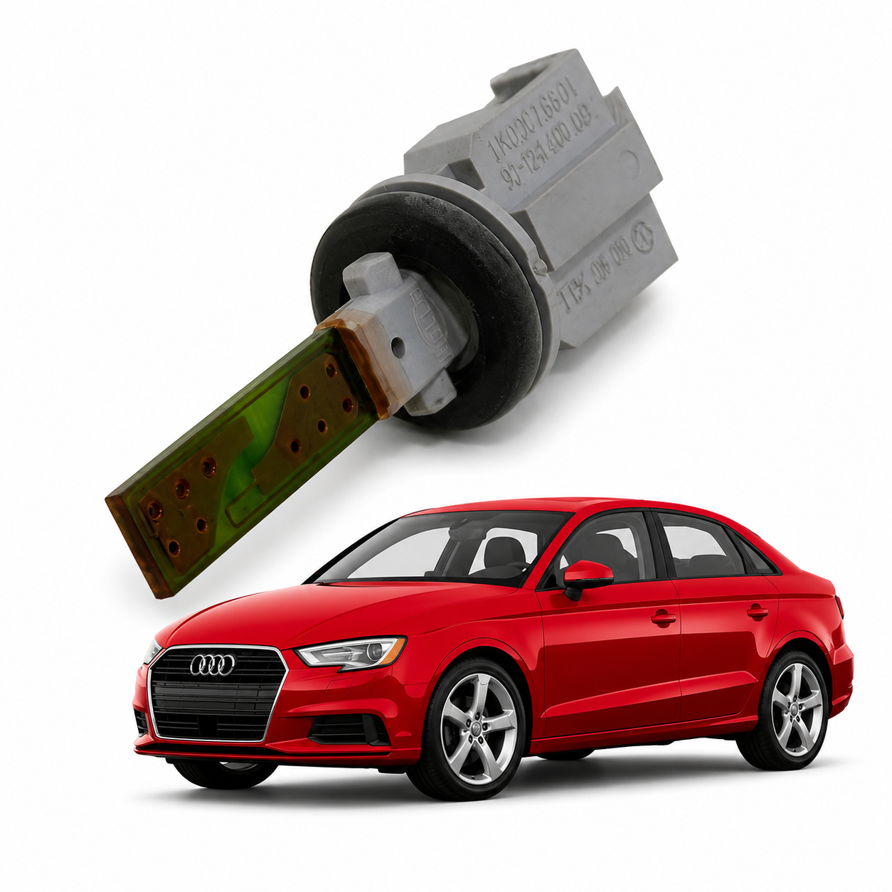 Sensor Temperatura Ar Condicionado Audi A3 2016 1k0907543e Cinza - Imagem 1