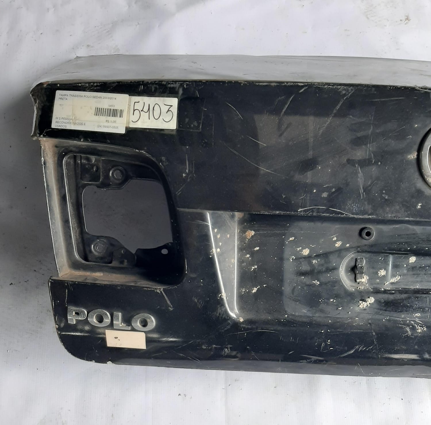 TAMPA TRASEIRA POLO SEDAN 2003/2014 (PRETA) - Imagem 2