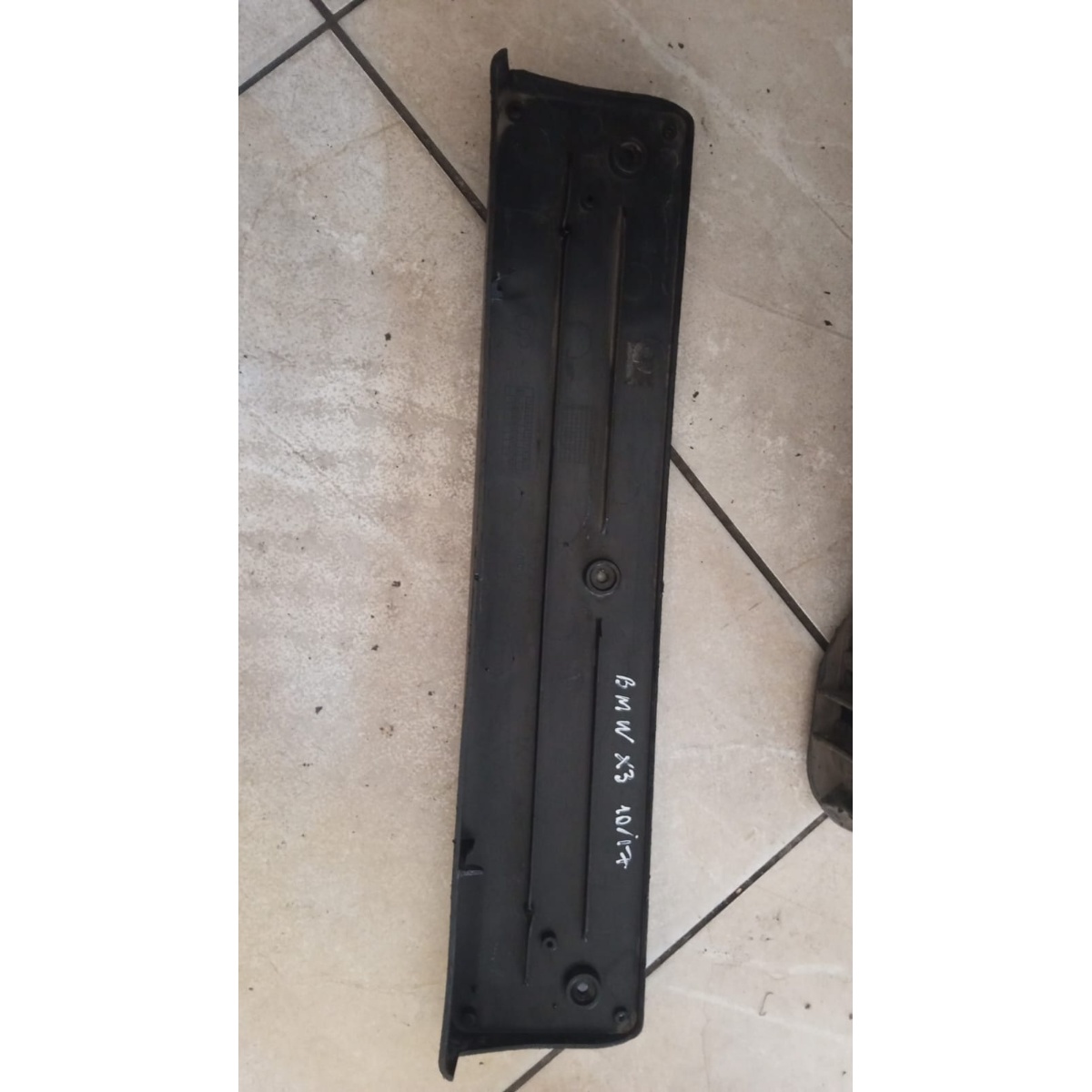 Suporte De Placa Dianteiro Bmw X3 2010/2017 Preto - Imagem 2