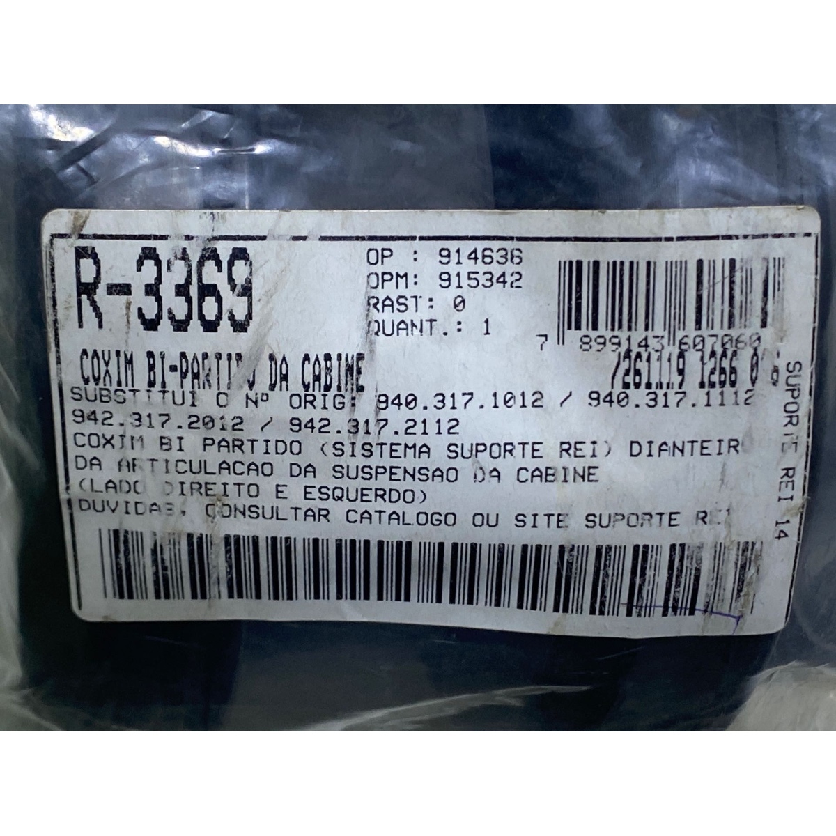 Par Coxim Bipartido Dianteiro Da Cabine R-3369 Novo - Imagem 2