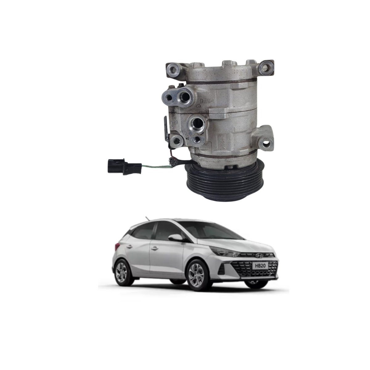 COMPRESSOR DE AR-CONDICIONADOR HB20 2013/2024 IN.