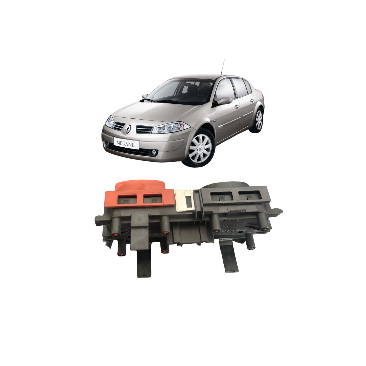 Botão Alerta Trava Porta Renault Megane 2007 2011 Original - Imagem 4
