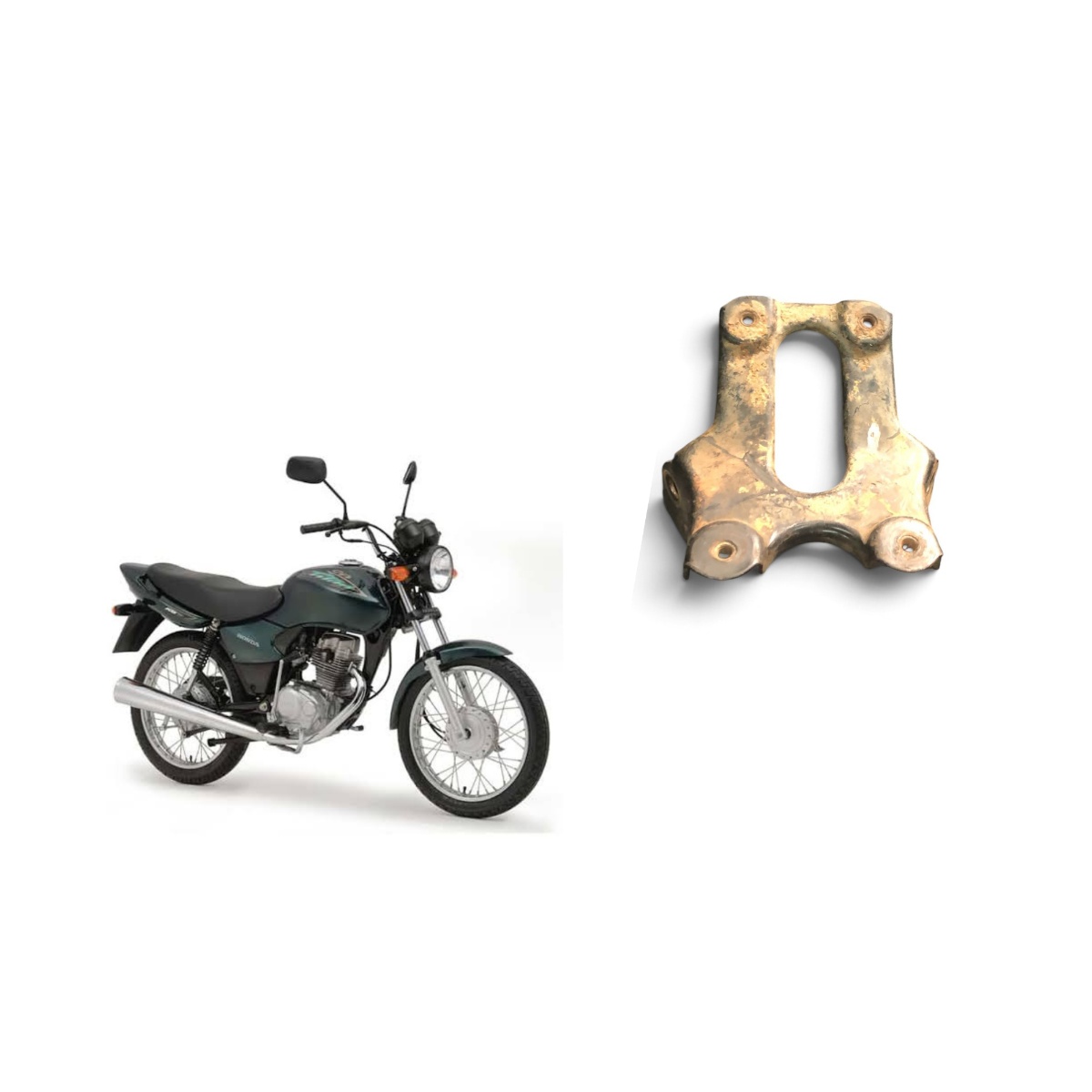 Suporte De Paralama Traseiro Cg 125 Usado
