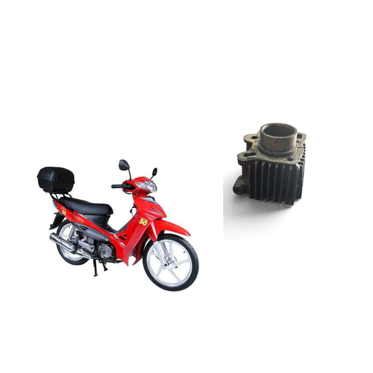 Cilindro Completo Dafra Zig 50Cc Usado