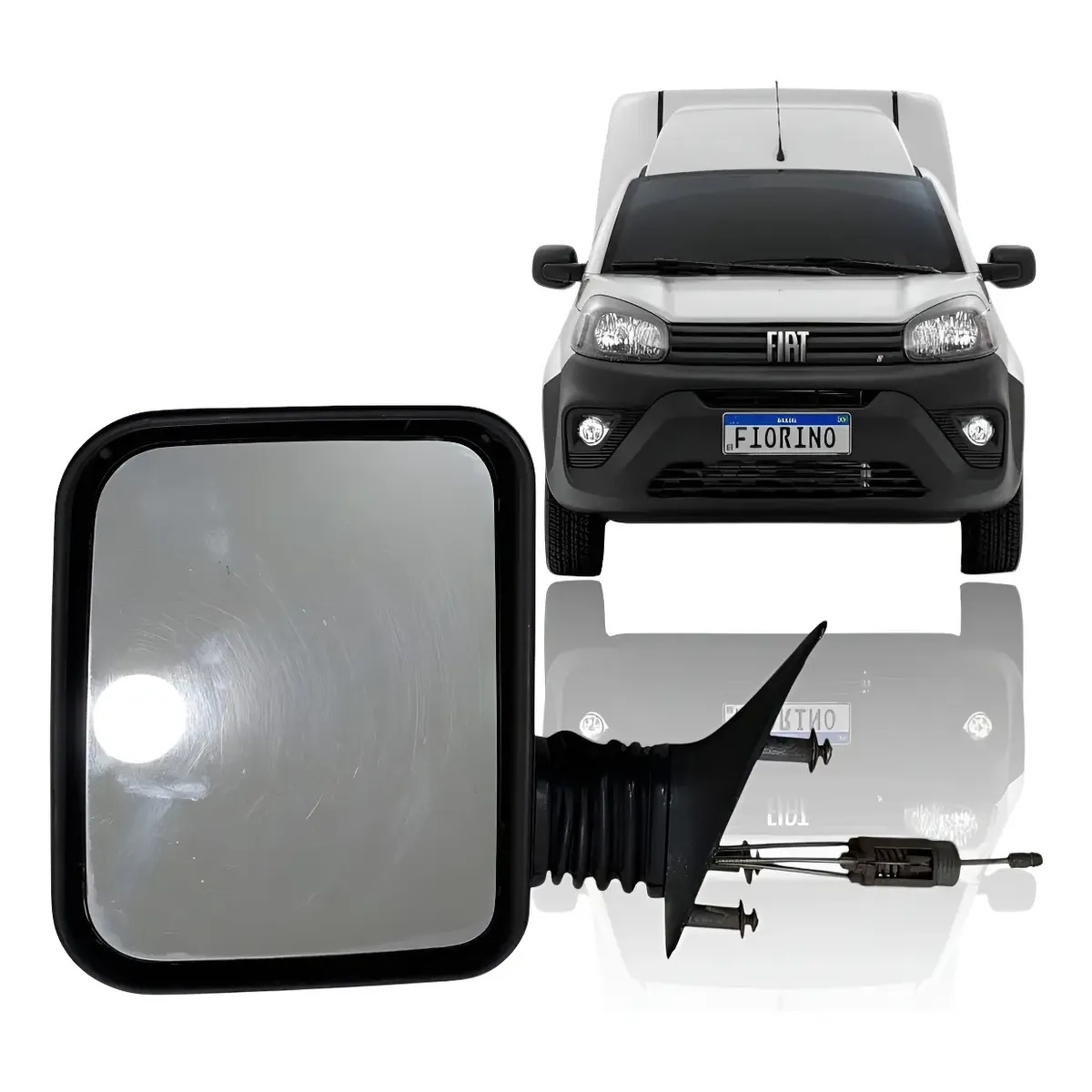 Retrovisor Fiat Fiorino Lado Esquerdo 97/10 0154206