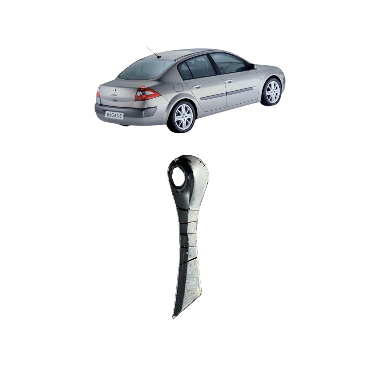 Moldura botão de vidro dianteiro direito Renault megane 7/12 - Imagem 3