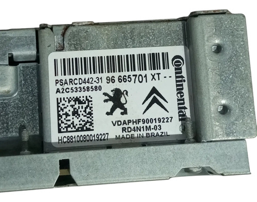 Rádio Cd Player Citroen C4 Pallas 2007 A 2011 96665701xt - Imagem 4