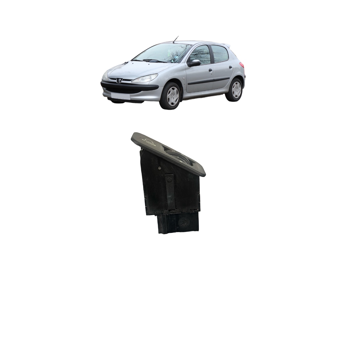 Botão Regulagem Altura Do Farol Peugeot 206 1.4 206 2008 - Imagem 2